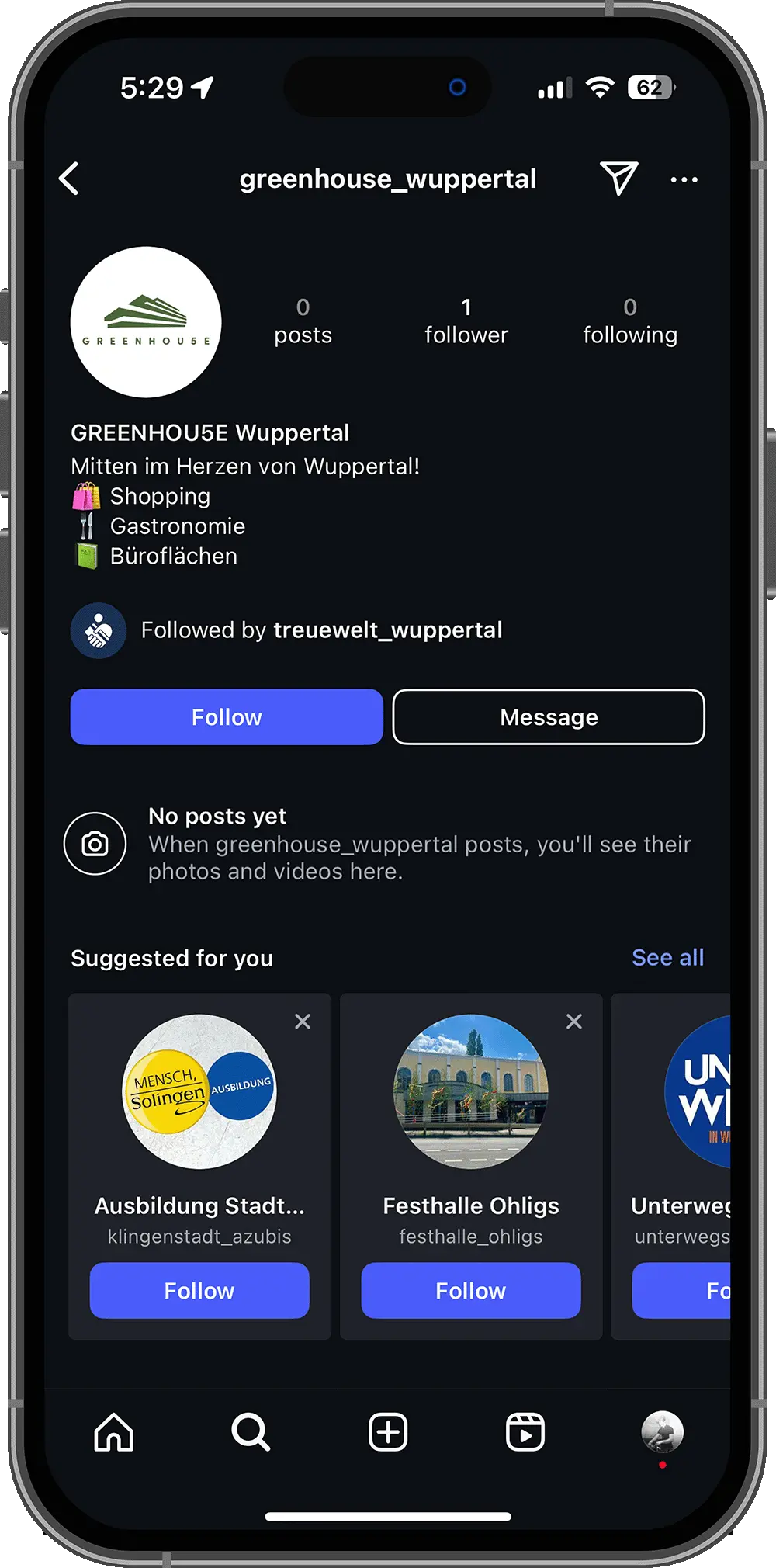 Greenhouse auf Instagram